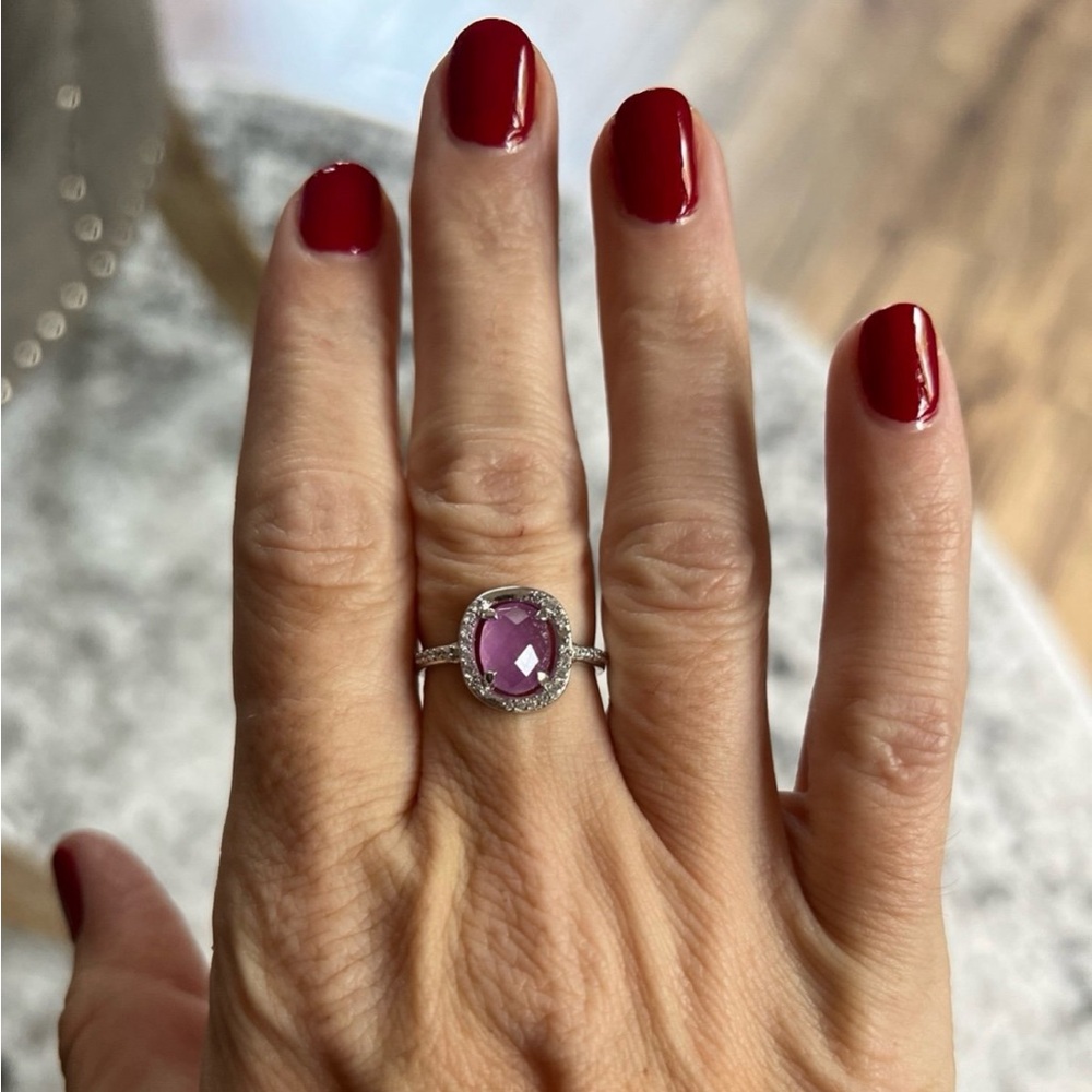 RBP3105 Stopping Ahead: : Genuine Lavender Quartz Ring Sz 8